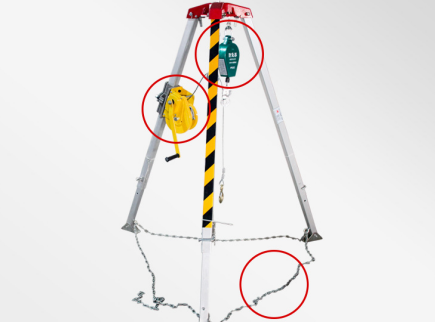 為什么救援三腳架上的驅(qū)動(dòng)裝置以手搖絞盤為主